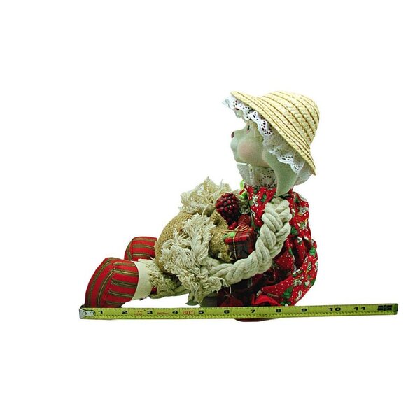 House Of Lloyd Christmas Around the World Flossie Christmas Rabbit Figurine 9" - Picture 8 of 11